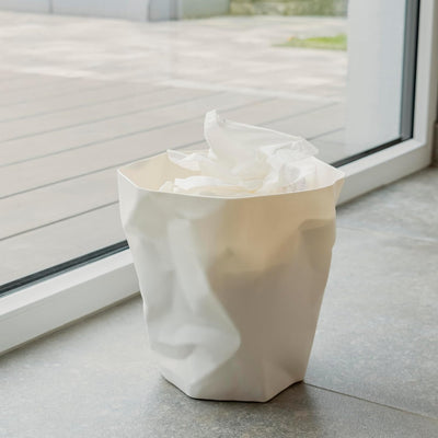 Essey Design Papierkorb, Bin Bin, Design Mülleimer für Büro und Bad, 14 Liter, weiss, weiss