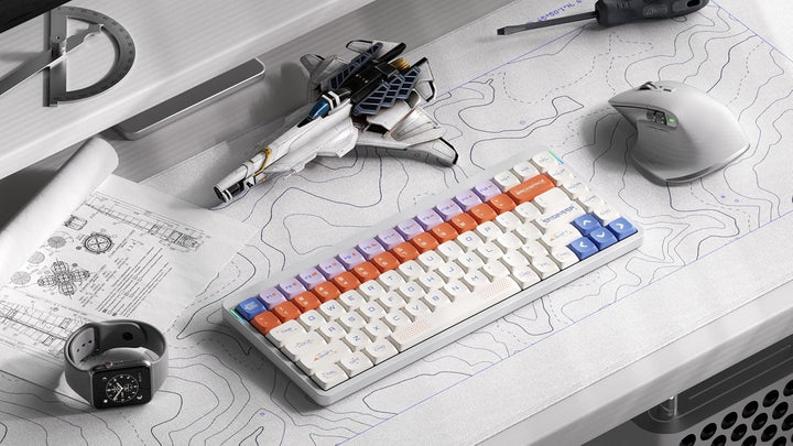 nuphy Keycaps Space Engineer, 117 Set, PBT Tastenkappen für Gaming Tastatur Low-Profile NSA Dye-sub,