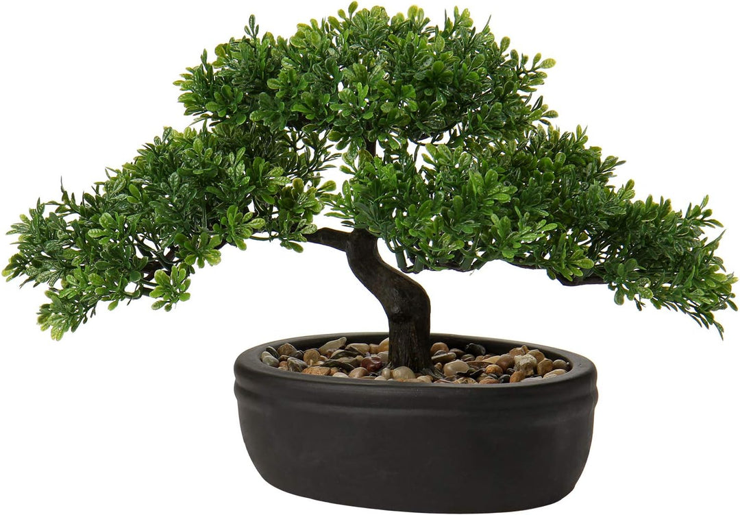 Kunstbonsai Naturgetreue Künstliche Pflanze Kunstbaum Bonsai Zeder Kiefer Podocarpus Plastik Pflanze