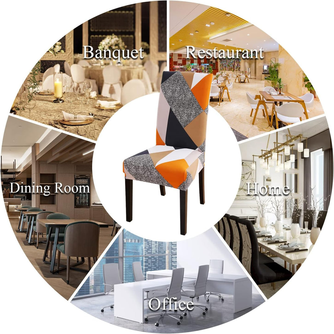 Lydevo Stuhlhussen 6er Set Stretch Moderne Stuhlhussen für Esszimmerstühle Stuhlhussen für Schwingst