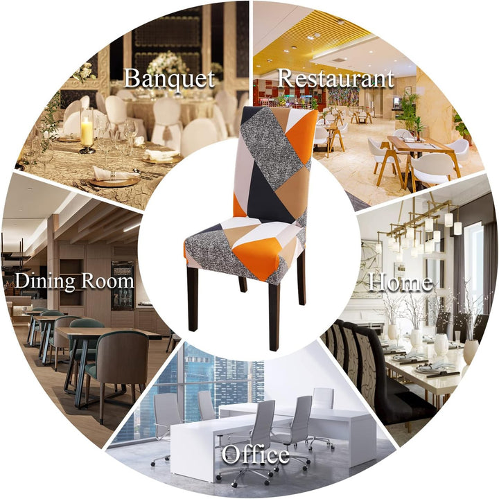 Lydevo Stuhlhussen 6er Set Stretch Moderne Stuhlhussen für Esszimmerstühle Stuhlhussen für Schwingst