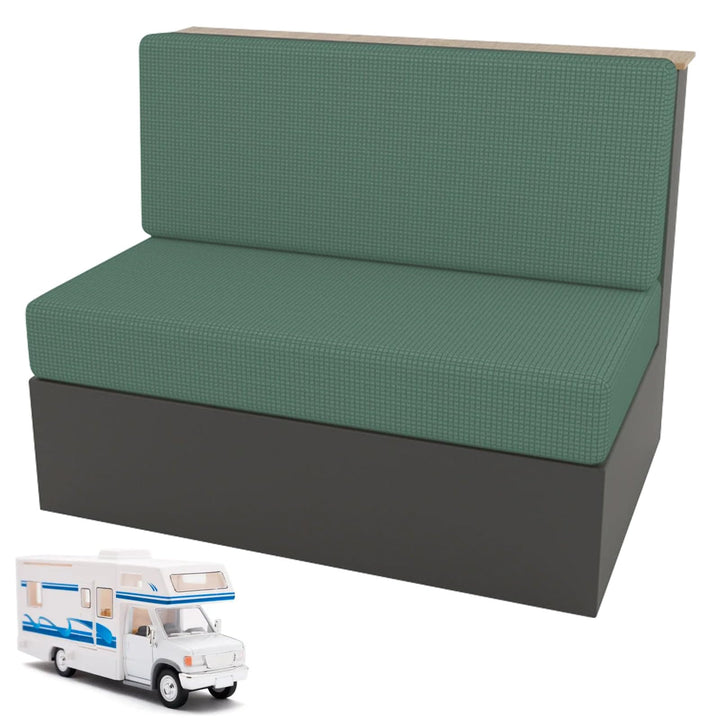 2 Stück Camper Kissenbezüge, 1 Set Spannbezüge Couch, RV-Sitzbezüge, Wohnwagen Polster, Sofa-Sitzkis