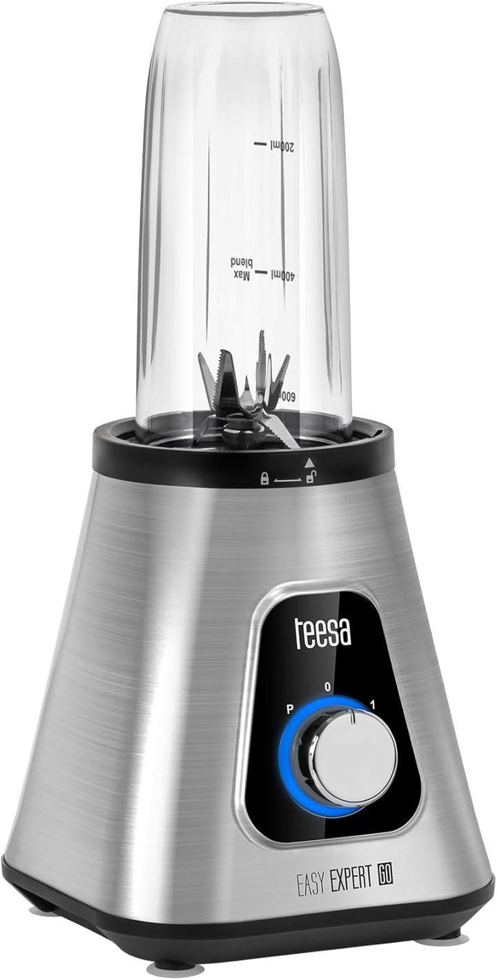 Teesa Easy EXPERT GO Bechermixer, Leistung: 1300 W, Glasbecher mit einem Fassungsvermögen von 1,5 l,