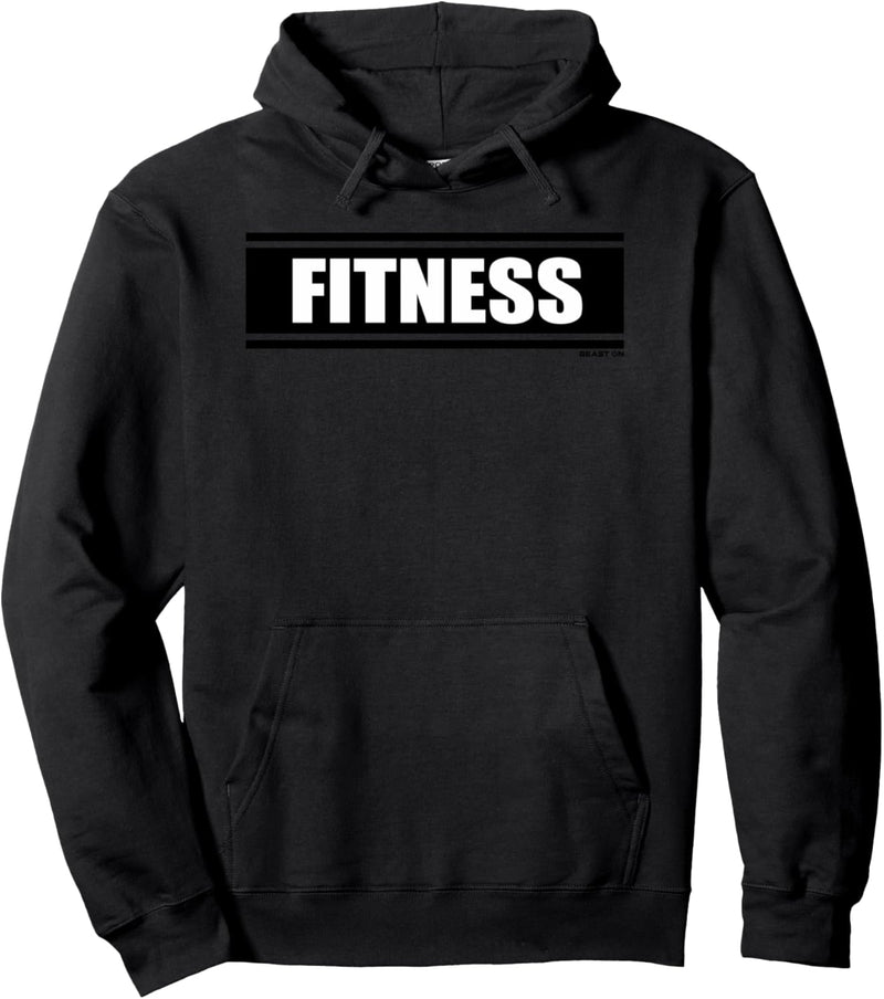 Fitness schwarz Gym Fitness Workout Gym Spruch Motivation Pullover Hoodie