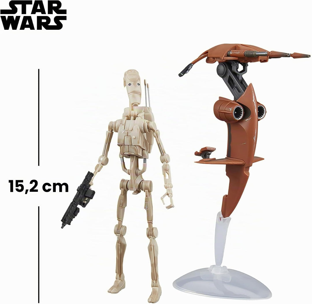 Star Wars 15,2 cm Black Series STAP &amp; Battle Droid