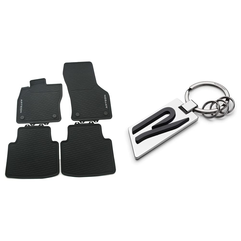 Volkswagen 3G8061500 82V Gummimatten Allwettermatten Original Gummi Fussmatten titanschwarz 4-teilig