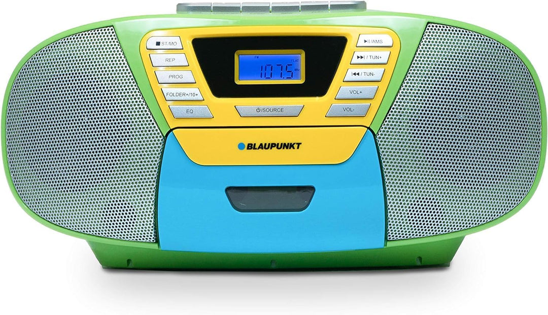 Blaupunkt B 120 MC tragbarer CD Player mit Bluetooth | Kassettenfach | Hörbuch Funktion | CD-Player