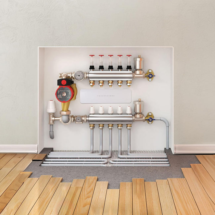revolt WLAN-Fussbodenheizungsaktor-Steuerung mit Master-Thermostat und App