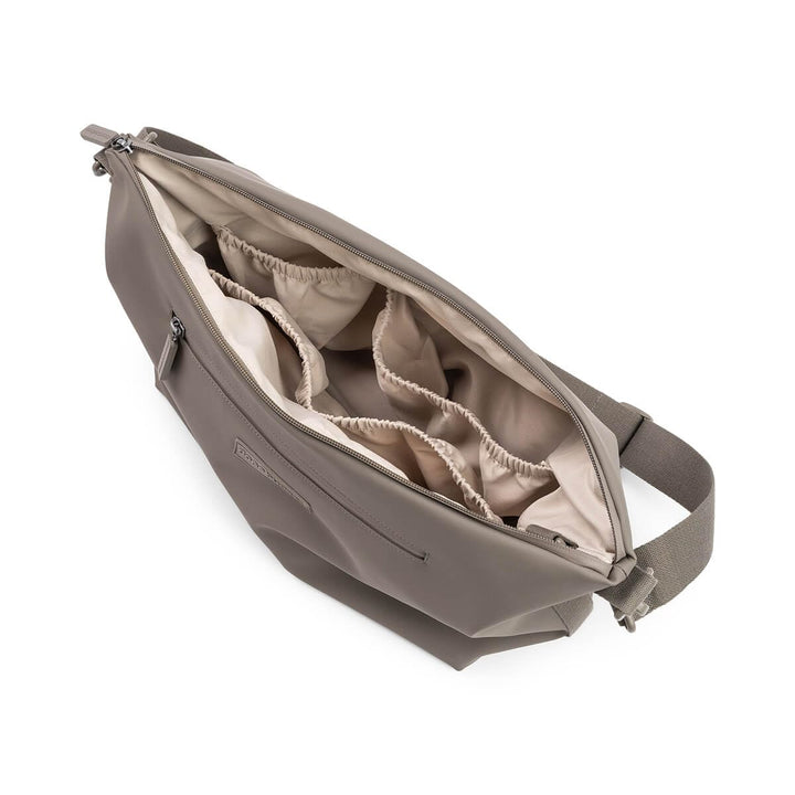 Done by Deer Kinderwagen Tasche – Wickeltasche Taupe – Stroller Bag mit Haken für Kinderwagen, wasse