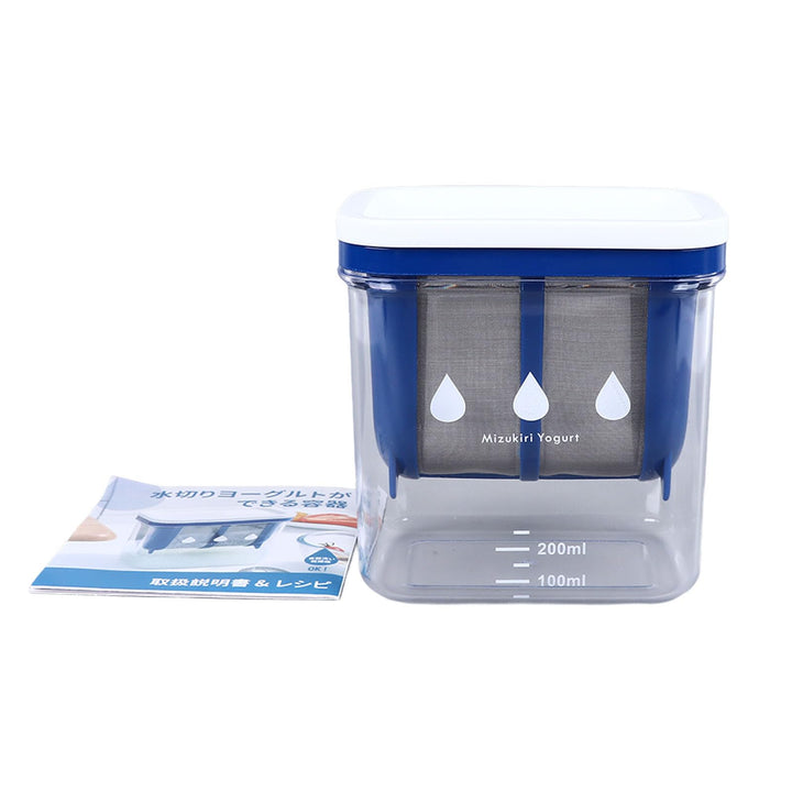 Joghurt-Filtersieb, effizientes feinmaschiges Sieb mit Deckel, Milchsieb-Filtration, Edelstahl, gros
