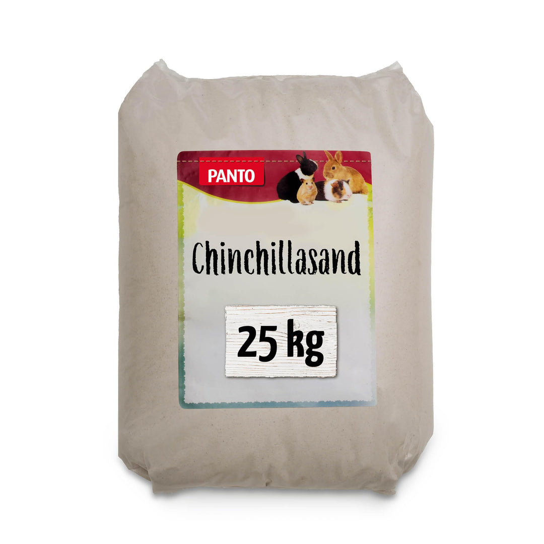 PANTO naturweisser Chinchillasand Badesand Quarzsand 25kg