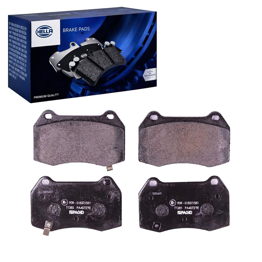 HELLA PAGID 8DB 355 010-681 Bremsbelagsatz - T1385 - Dicke/Stärke: 15mm - Bremssystem: Brembo - mit