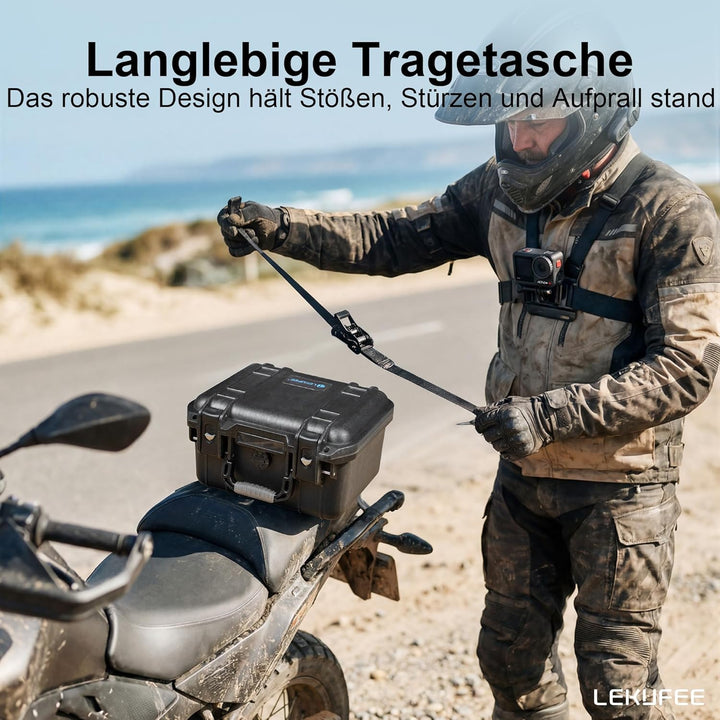 LEKUFEE wasserdichte Hartschalen-Tragetasche für DJI Osmo Action 6,Osmo Action 5 Pro/4/3,Standard Co