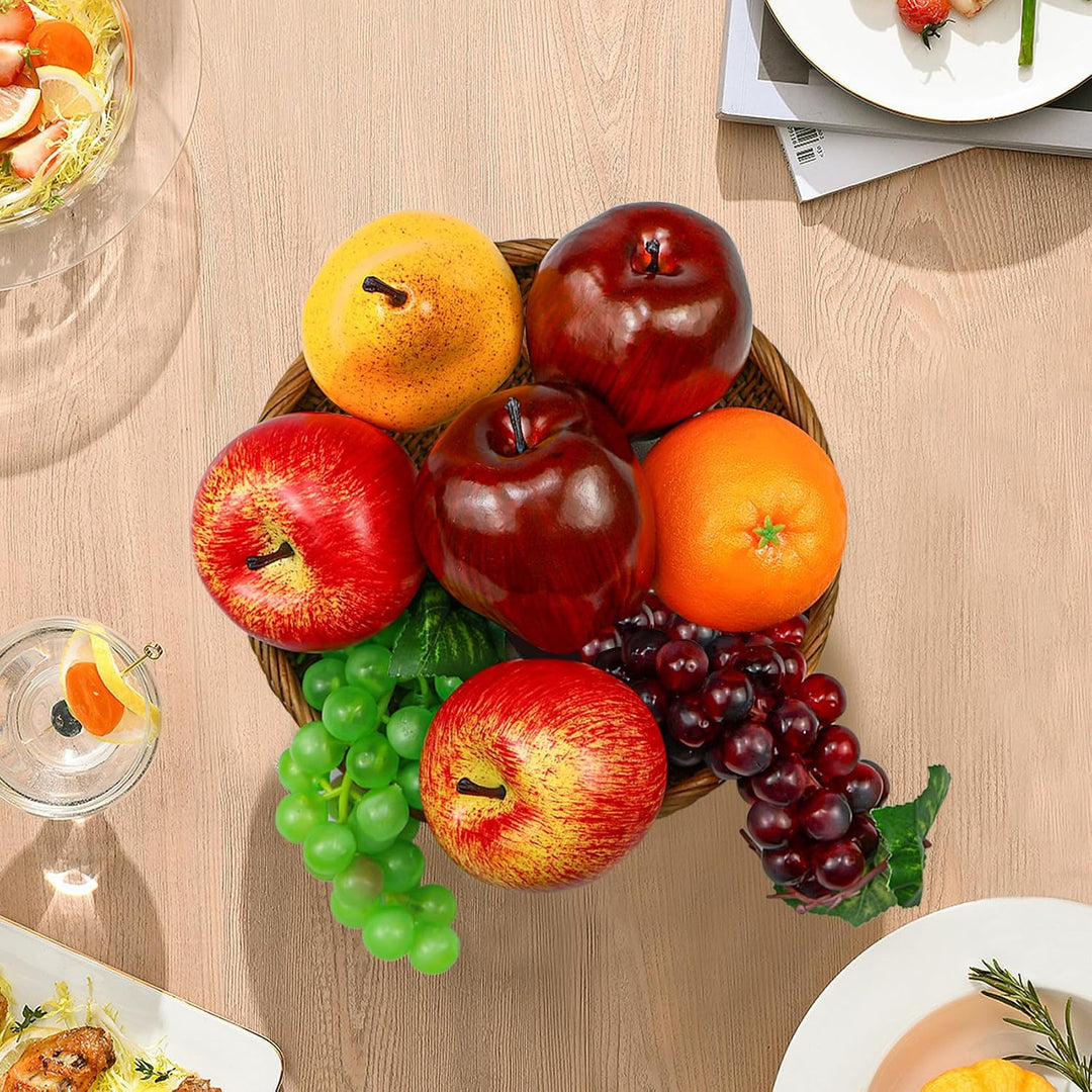 8 Stück Künstliches Obst Dekoration, Realistische Künstliche Früchte Für Zuhause Deko Küche, Party,