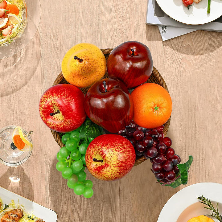 8 Stück Künstliches Obst Dekoration, Realistische Künstliche Früchte Für Zuhause Deko Küche, Party,