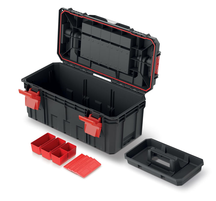 Kistenberg Werkzeugkiste Werkzeugkoffer Werkzeugkasten Werkstattkiste Toolbox Organizer im Deckel mi