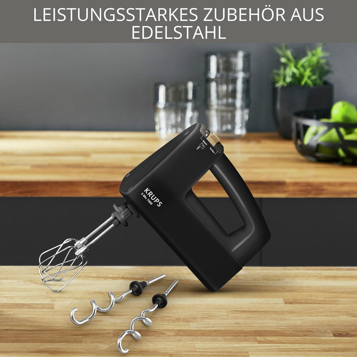 Krups F60858 3 MIX 7000 Handmixer 60 Jahre Edition | 500W |ergonomischer Griff | 1,65m-langes Kabel