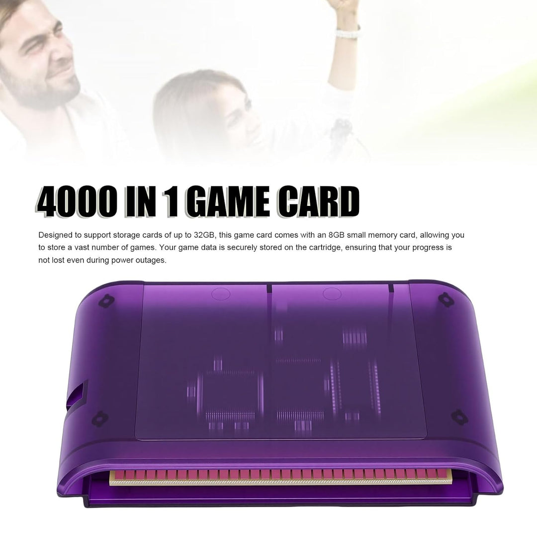 Plyisty 4000-in-1-Spielkassette für Genesis Mega Drive MD, 8 GB Flash-Karte, Passend für Master Syst