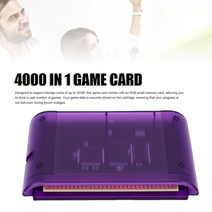 Plyisty 4000-in-1-Spielkassette für Genesis Mega Drive MD, 8 GB Flash-Karte, Passend für Master Syst