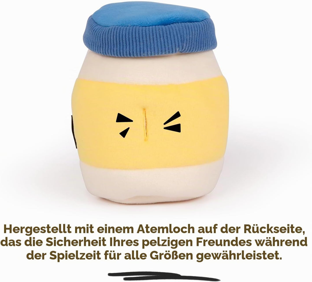 CHEWFFON Hundespielzeug, Interaktives Mayonnaise Jar Puzzle, Schnüffelspielzeug zur geistigen Stimul