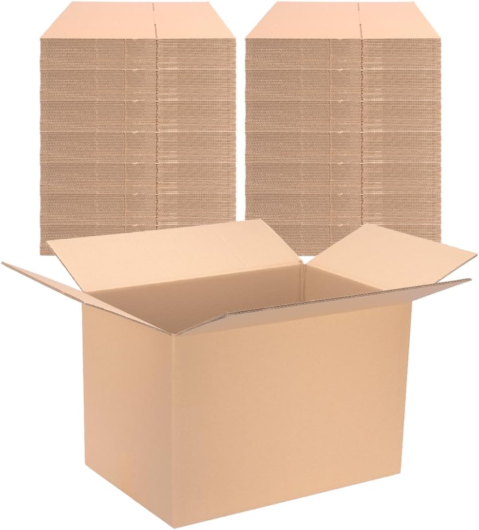 25 Faltkartons 600x400x400mm braun KK 107 2 wellig rechteckige Versandkartons | DHL 5 Kg Paket | DPD