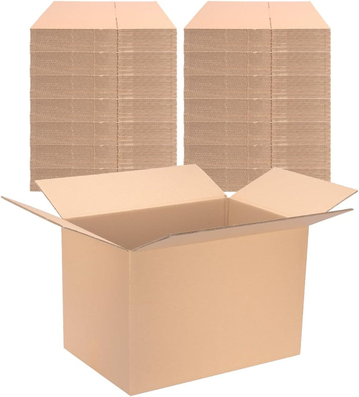 25 Faltkartons 600x400x400mm braun KK 107 2 wellig rechteckige Versandkartons | DHL 5 Kg Paket | DPD