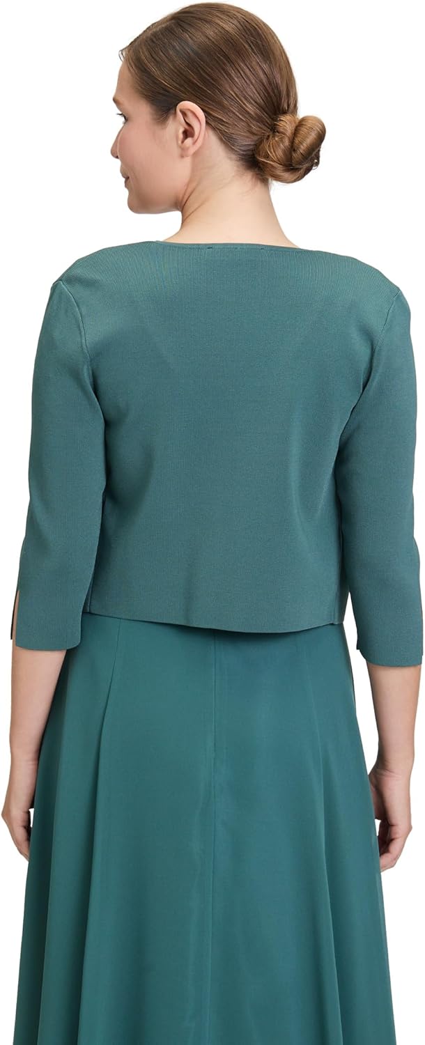 Vera Mont Damen Strickbolero Langarm XS Grün, XS Grün