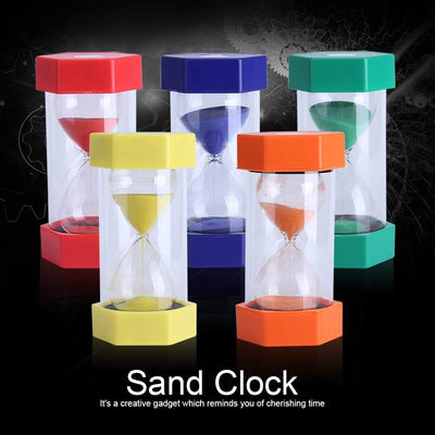 Bunte Sand Timer Glas Sanduhr 3/10/20/30/60 Minuten Timer Uhr Home Office Decor Geschenk(30 Mins Red