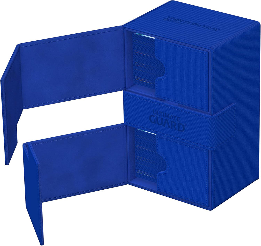 Ultimate Guard Twin Flip`n`Tray 160+ XenoSkin Monocolor Blau, Blau