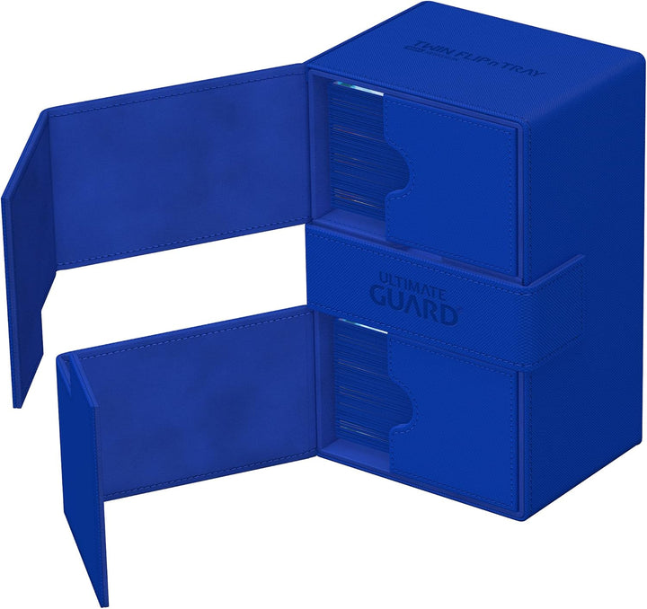 Ultimate Guard Twin Flip`n`Tray 160+ XenoSkin Monocolor Blau, Blau