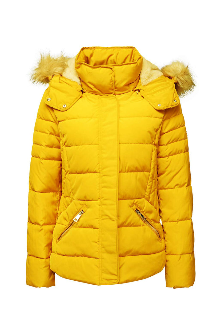 ESPRIT Damen Jacke 090ee1g304, Dark Brown, XS 720/Brass Yellow, XS 720/Brass Yellow