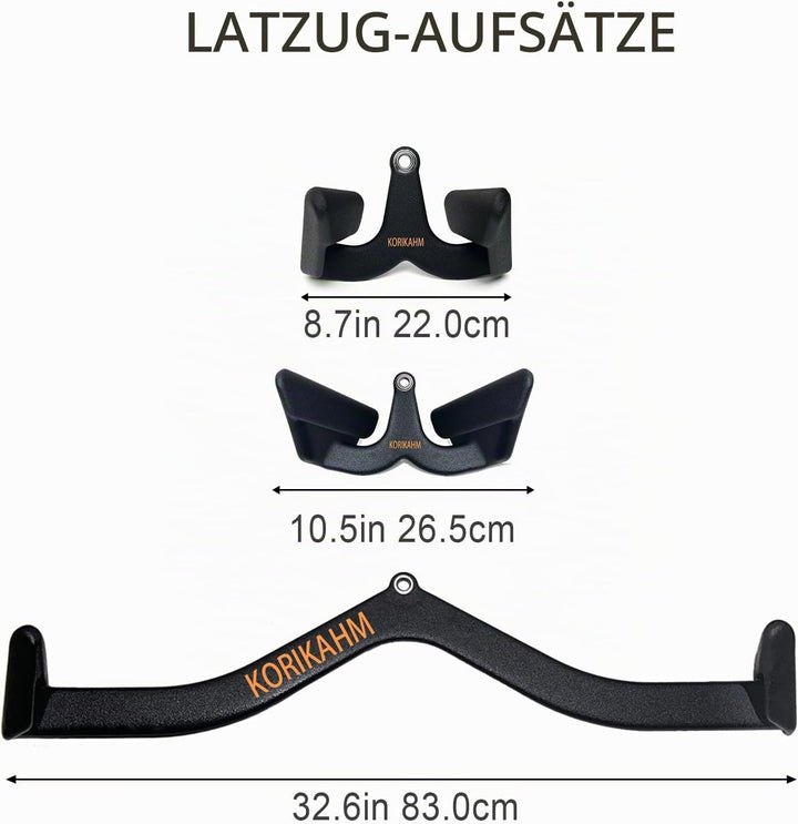 Ergonomic Design Lat Pull down Bar Grip Handle, Lat Pulldown Attachments, Strength Trainer for Athle