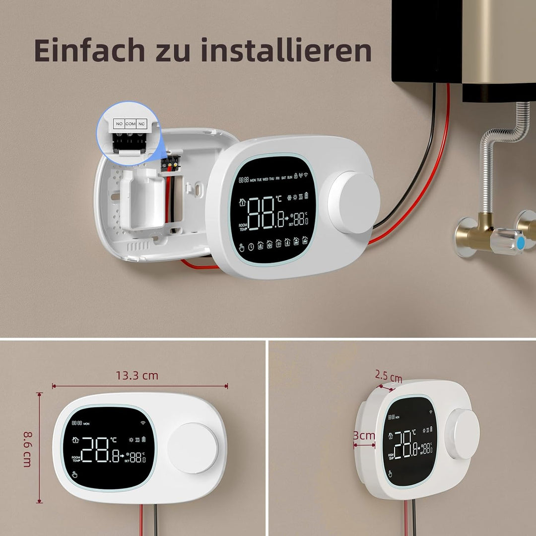 AVATTO Thermostat für Elektrische Fussbodenheizung Smart WiFi Thermostat Programmierbar Raumthermost