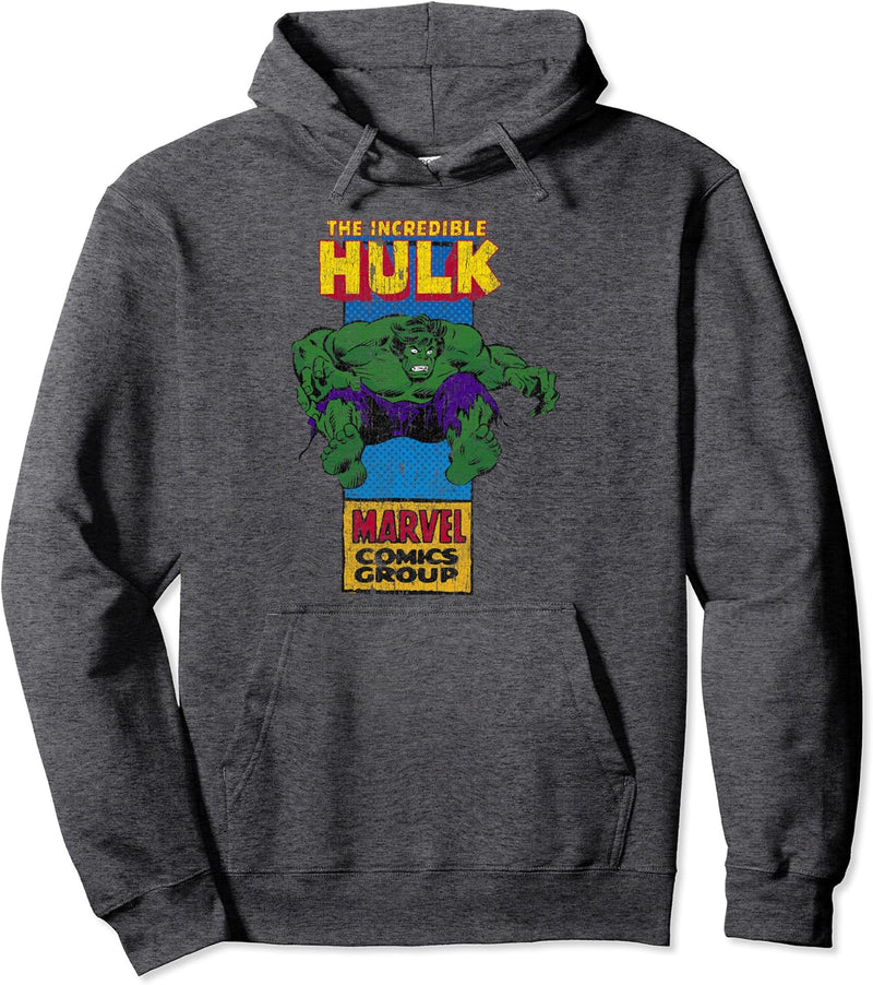 Marvel The Incredible Hulk Thin Comic Panel Pullover Hoodie