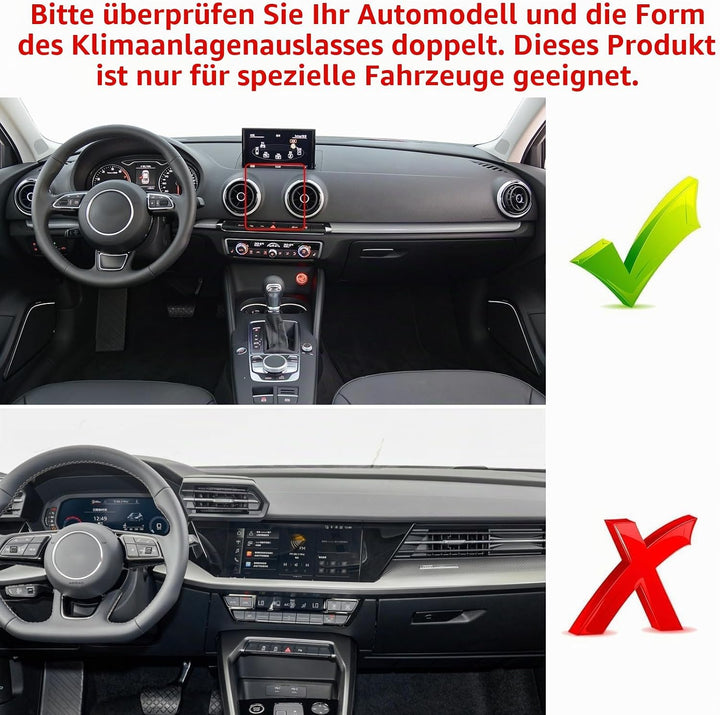TTCR-II Handyhalterung Kompatibel mit Audi A3(2014–2020) S3(2014–2019) RS3(2016–2017), Autotelefonha