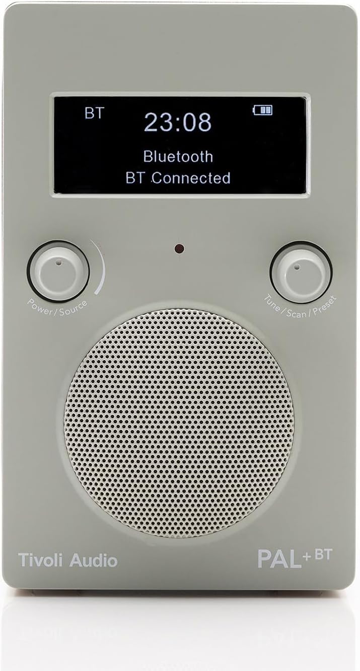 Tivoli Audio PAL+ BT (Gen 3) FM-Radio Bluetooth Tragbar/USB-C (Grau), grau