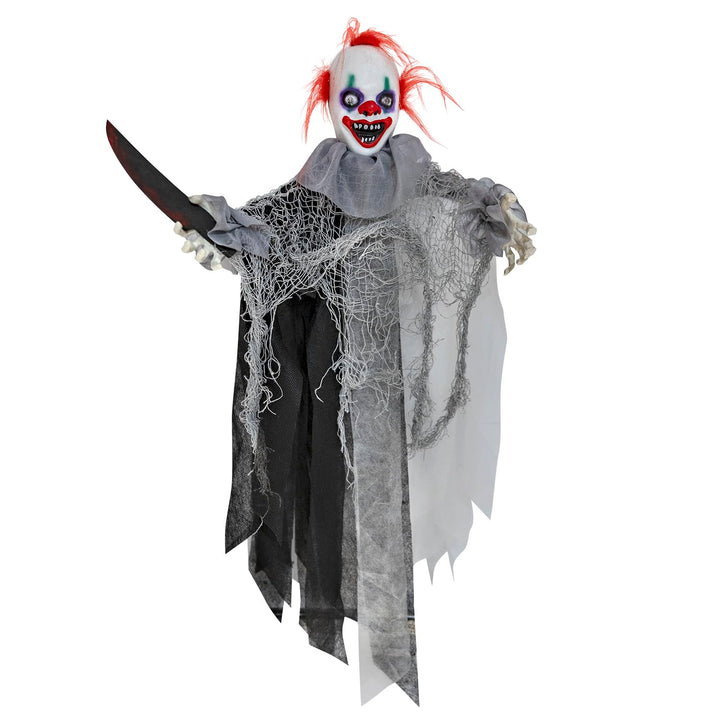 Amscan - Animatronic Animierter, hängender und zitternder Clown mit Messer