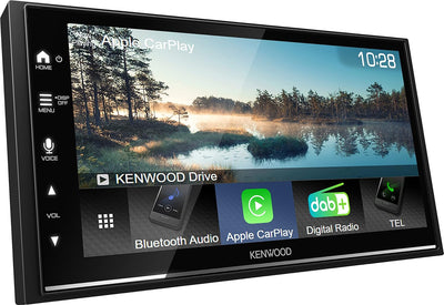 KENWOOD DMX7722DABS - 17,3 cm (6,8") Digital Media AV-Receiver mit Wireless CarPlay & Android Auto (