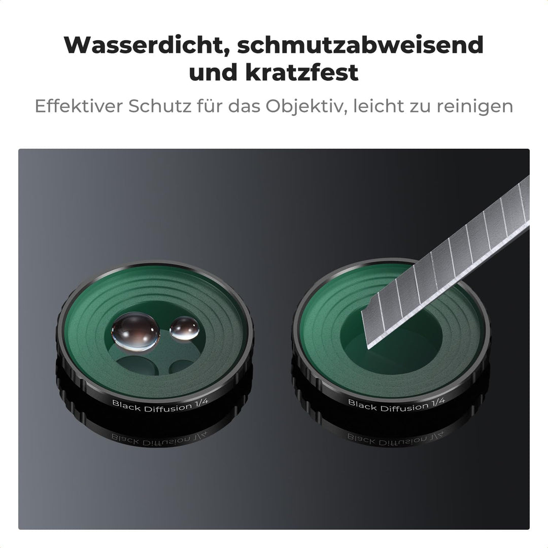 K&F Concept Black-Mist 1/4 Filter kompatibel mit DJI Osmo Action 5 PRO/Action 4 Black Diffusion 1/4,