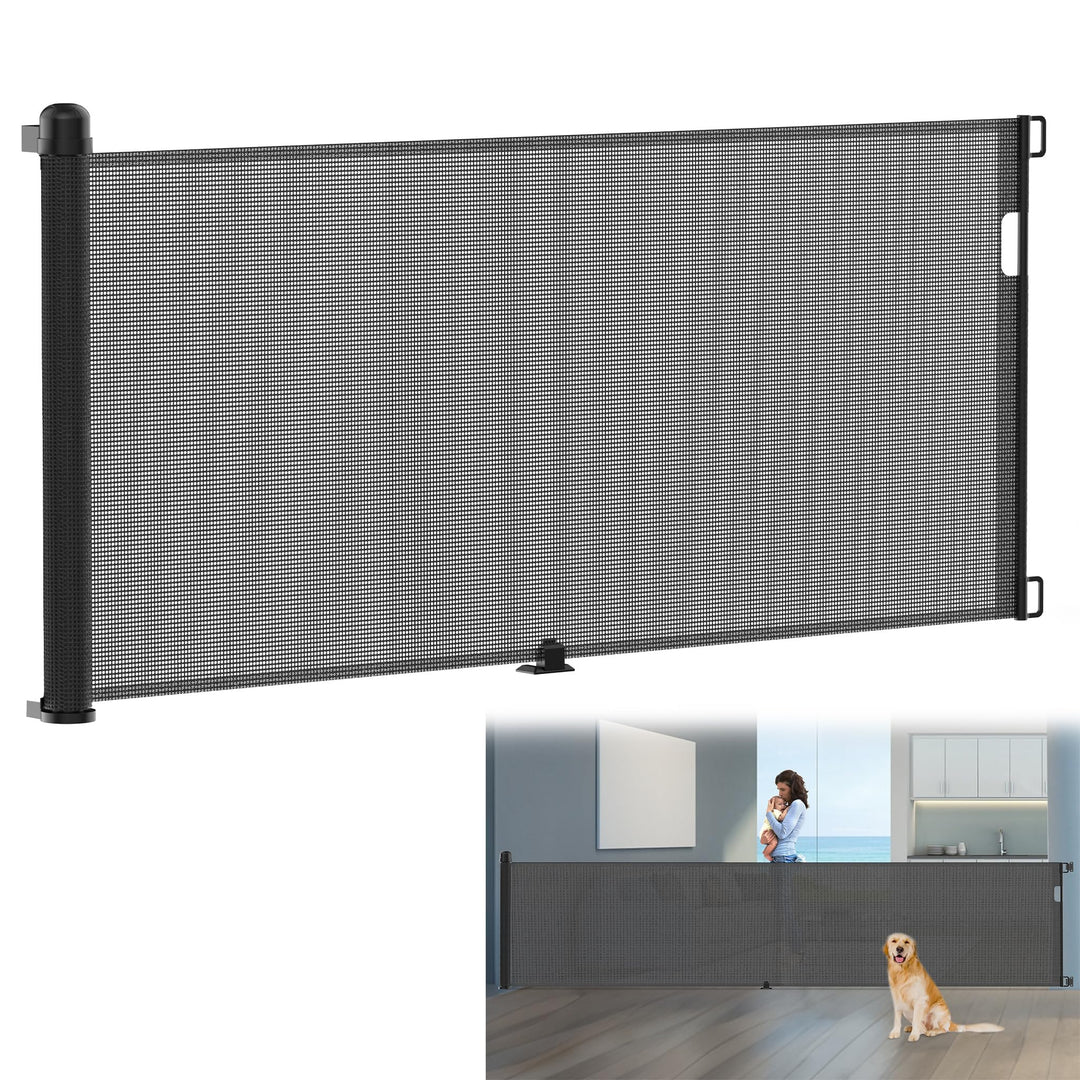 Türschutzgitter Ausziehbar 0-300cm Baby Treppenschutzgitter Treppenschutzrollo Roll für Babys und Ha