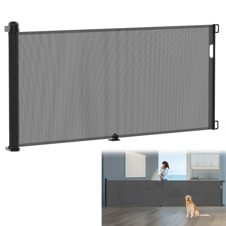 Türschutzgitter Ausziehbar 0-300cm Baby Treppenschutzgitter Treppenschutzrollo Roll für Babys und Ha