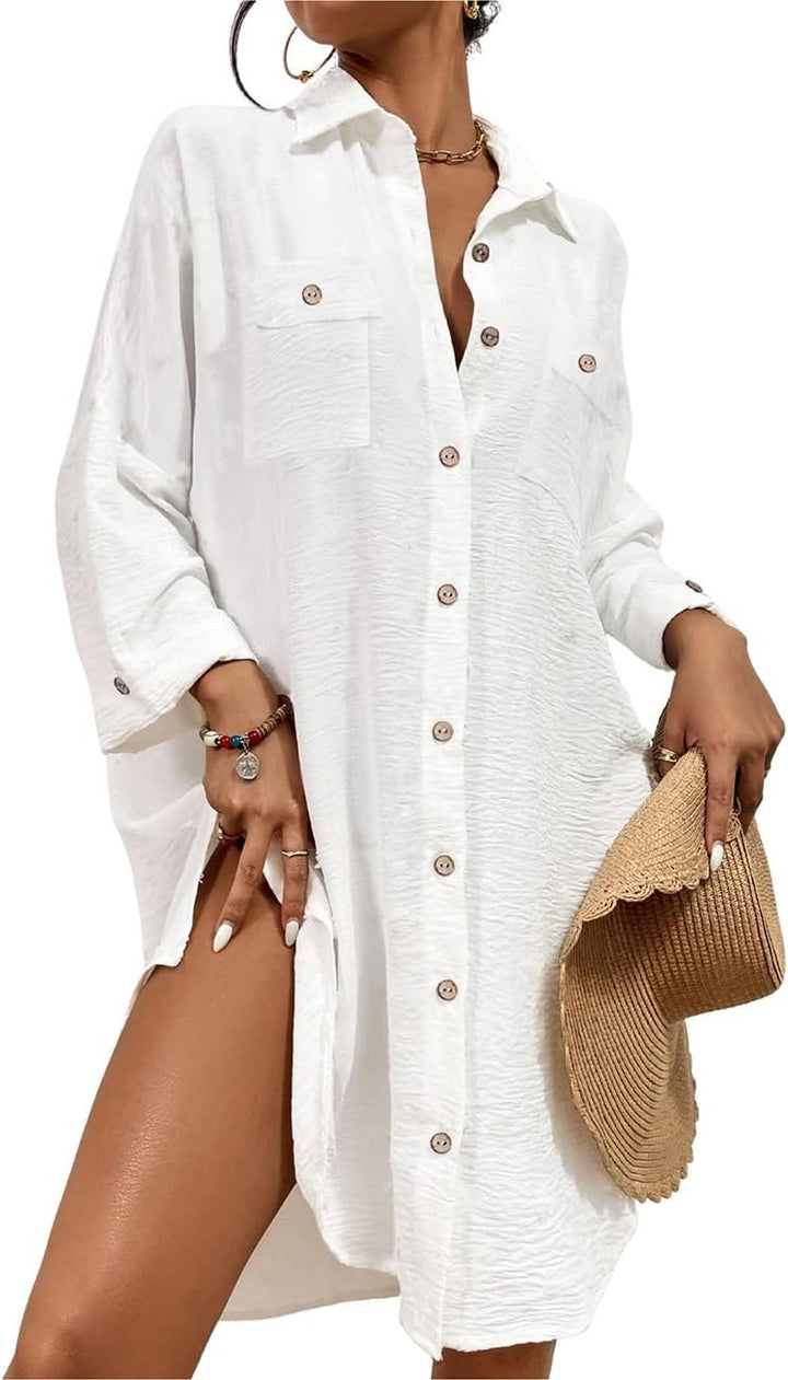 Bsubseach Frauen Transparentes Badeanzug Cover Up Pearl Strass Mesh Dress See Through Beach Cover Up