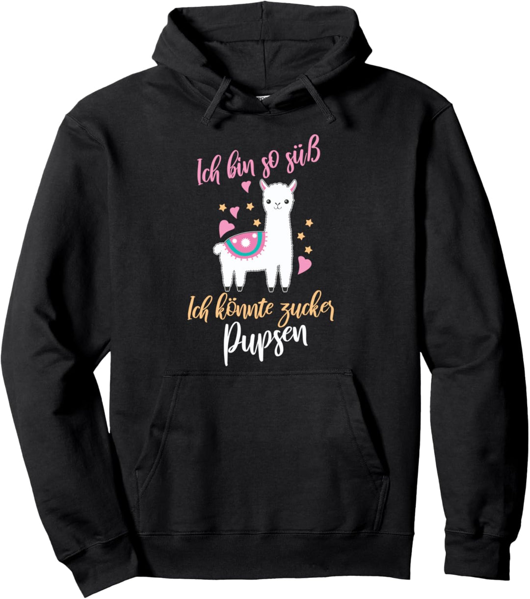 Ich Bin So Süss Ich Könnte Zucker Pupsen Alpaka Anden Lama Pullover Hoodie