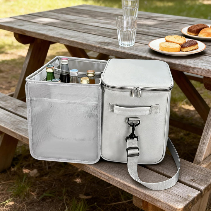 Kühltasche Isoliertasche Grau für Bogg Bag Strandtasche, Thermotasche Nass Trockentrennung Picknickt