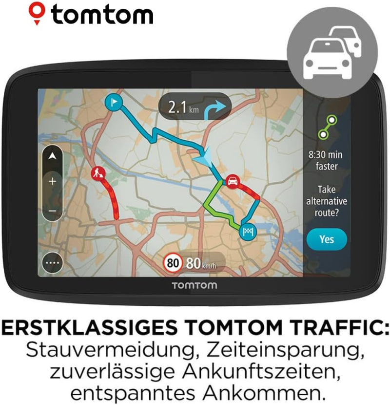 TomTom Navigationsgerät GO Essential (5 Zoll, Stauvermeidung dank TomTom Traffic, Karten-Updates Eur