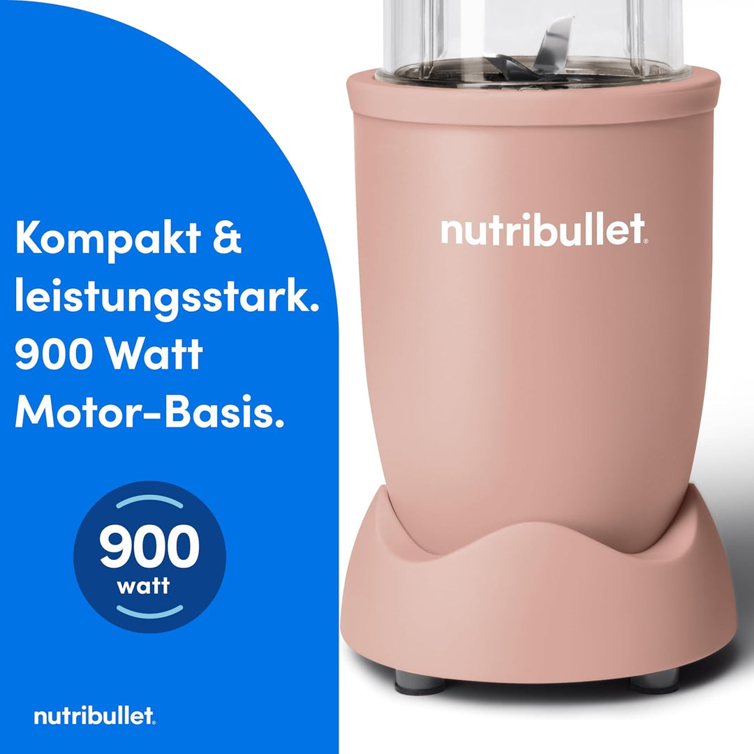 Nutribullet Pro 900 Smoothie Maker, Multifunktions-, Obst- & Gemüsemixer, kompaktes Design, einfache