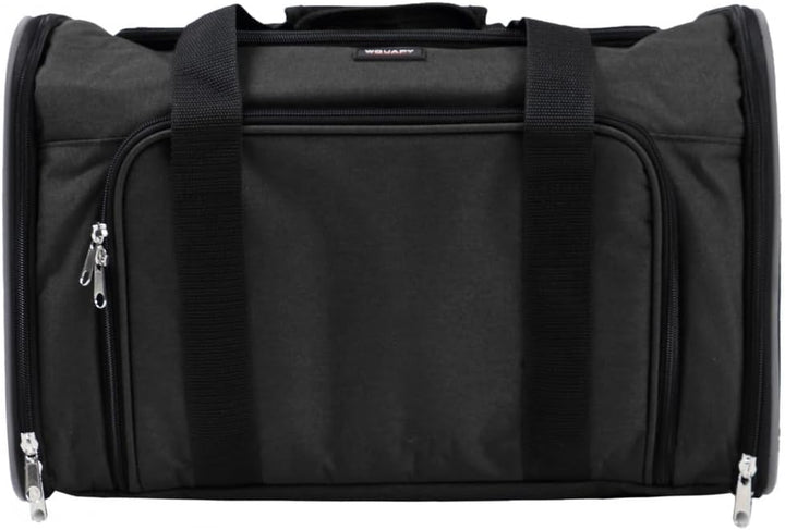 Wouapy Hundetragetasche für Hunde, Schwarz Schwarz L 45 x l 25 x H 28 cm, Schwarz L 45 x l 25 x H 28