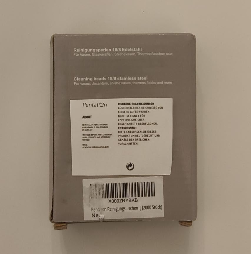 Reinigungsperlen aus rostfreiem Edelstahl, Kugeln zur Reinigung von Flaschen, Vasen, Karaffen und Th