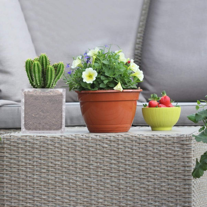 Cabilock Einmachgläser Quadratische Würfelform Blumenvase Kerzenhalter Kaktusblumenbehälter für Mitt