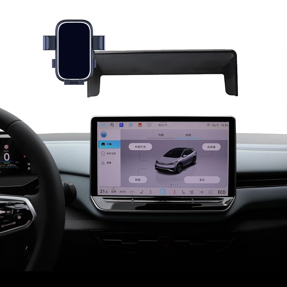 Kfz-Handyhalterung für VW ID.4 2025 ID4 ID 4 (12,9 Zoll, Zubehör + Bildschirm-Navigations-Halterung,